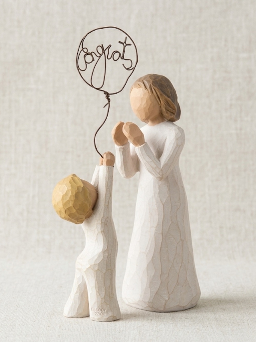 Willow Tree "Congratulations" Figurine Set - Mother & Boy with Balloon
